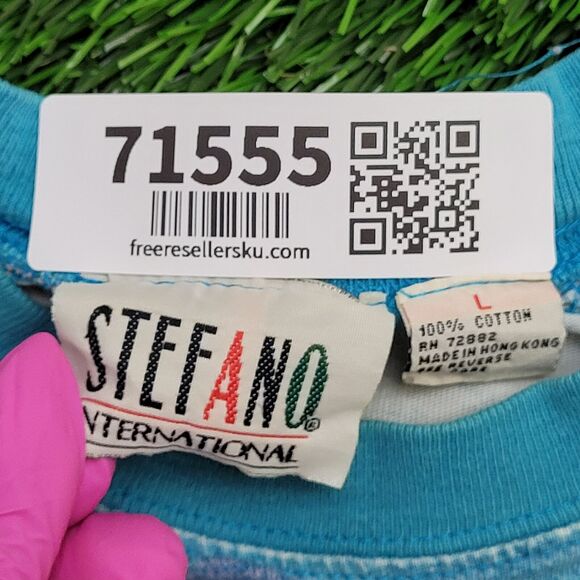 Vintage 90s Surfer Shirt Womens Large 24x26 Baggy Striped - Picture 7 of 15